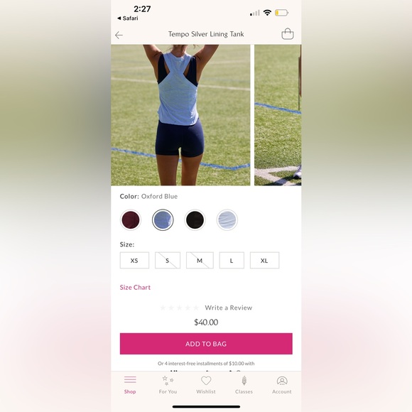 NWT FP Movement Silver Linings Tempo Tank - Picture 5 of 8